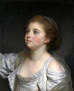 欧洲12-19世纪油画六_GREUZE, Jean-Baptiste - A Girl